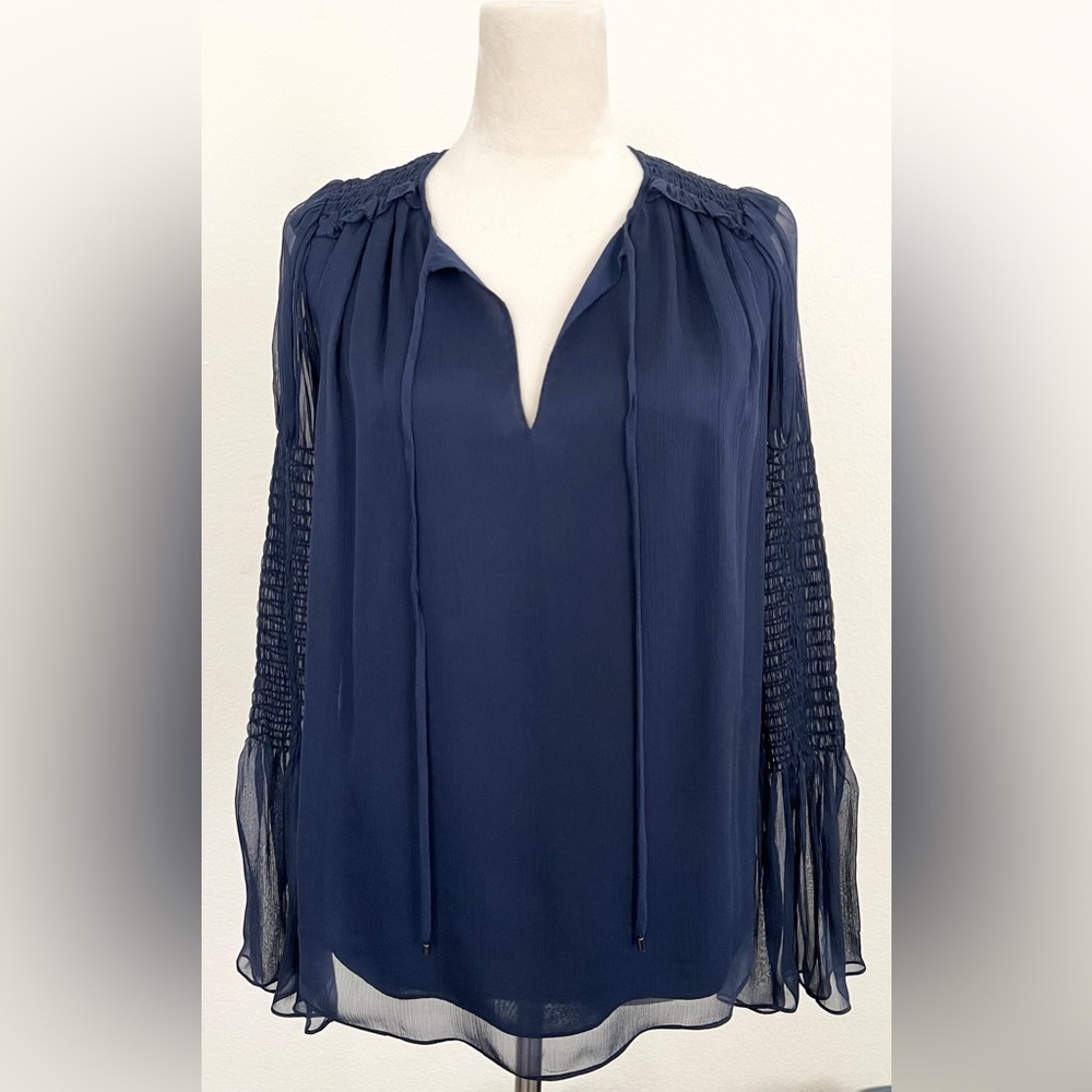 Diane Von Furstenberg Bell Sleeve Top
